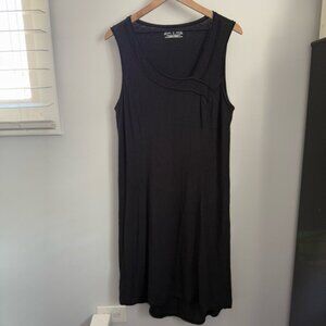 Royal Robbins XL Hemp Organic Cotton Tank Dress Midi Black Outdoor Minimal‎